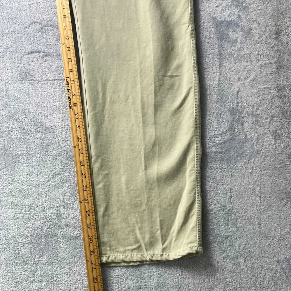 Tommy Bahama Mens Beige Chino Pants‎ Size 36 Lyocell Cotton Blend Flat Front